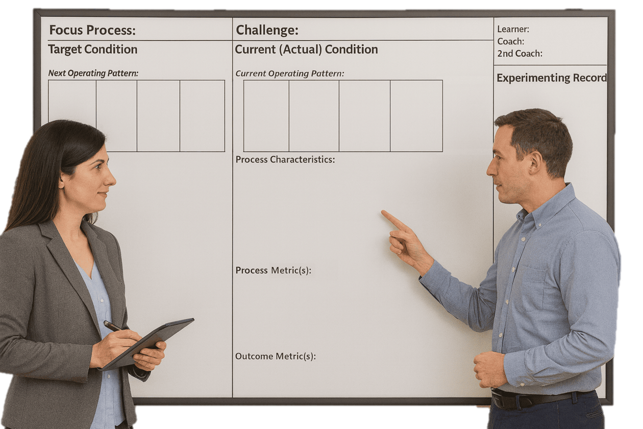Kata storyboard Kata coaching cycle